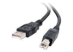 C2G 2m USB A to B Cable - Printer Cable - USB Cable - USB 2.0 - 6ft White 