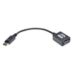 Tripp Lite 6in DisplayPort to VGA Adapter Active ConverterDP to VGA M/F DPort 1.2 6 -Display adapter - DisplayPort (M) to HD-15 (VGA) (F) - 6 in - active - black