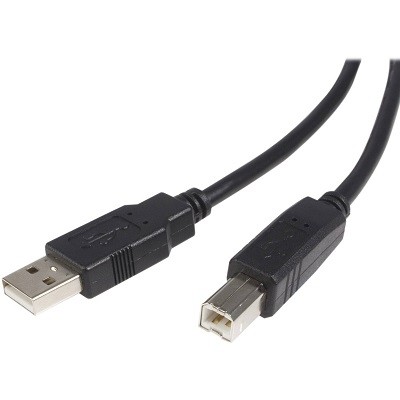 StarTech.com USB 2.0 A to B Cable - USB cable - 4 pin USB Type A (M) - 4 pin USB Type B (M) - 15 ft- molded - black