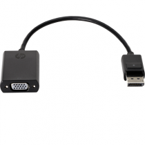 HP DisplayPort To VGA Adapter - DisplayPort/VGA Video Cable for Video Device – Black