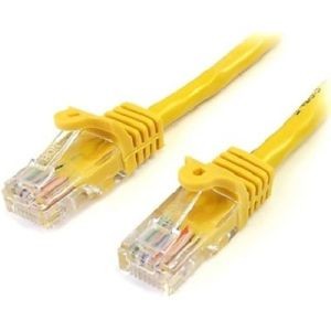 StarTech.com 10 ft Yellow Cat5e / Cat 5 Snagless Patch Cable 10ft - Patch cable - RJ-45 (M) to RJ-45 (M) - 10 ft -UTP - CAT 5e - snagless