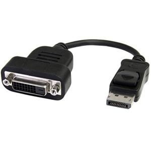 StarTech.com DisplayPort to DVI Active Adapter - DVI adapter - dual link -DisplayPort (M) - DVI-D (F) - 8in ( DisplayPort 1.1a ) - black