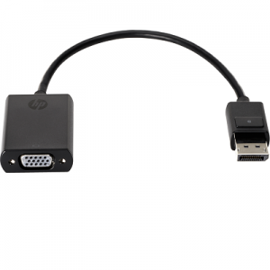 HP DisplayPort To VGA Adapter - DisplayPort/VGA Video Cable for Video Device – Black