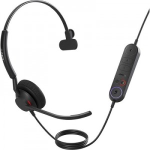 Jabra Engage 40 - Headset - Wired - On-Ear - Mono - Speaker bandwidth 50Hz - 20000Hz - 2 x MEMS - USB-A - 3 years