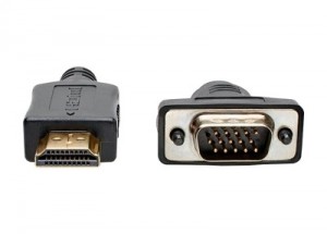 HDMI to VGA Active Adapter Converter Cable Low Profile HD15 M/M
